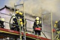 Dachstuhlbrand Koeln Poll Geislarerstr P241